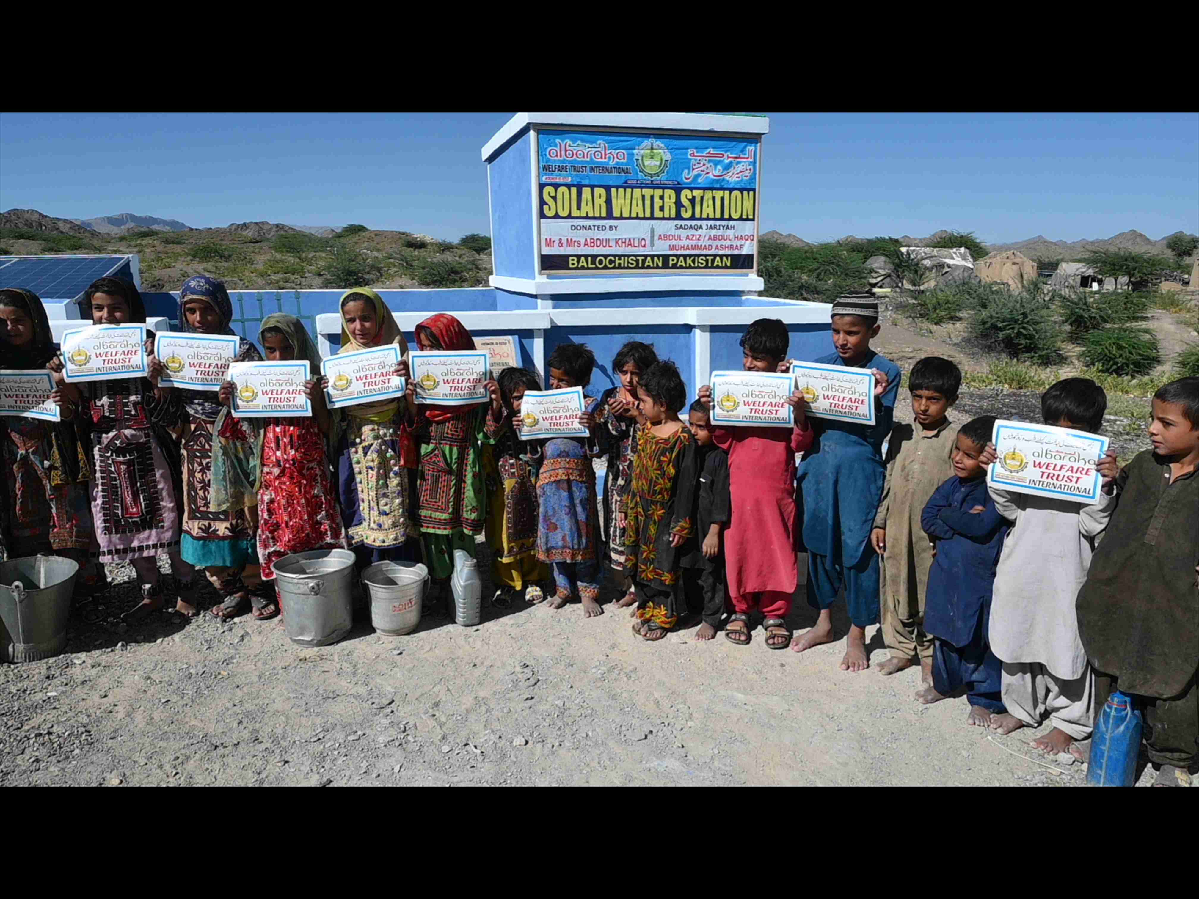 Child at water source